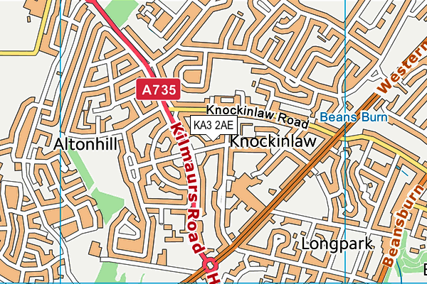 KA3 2AE map - OS VectorMap District (Ordnance Survey)