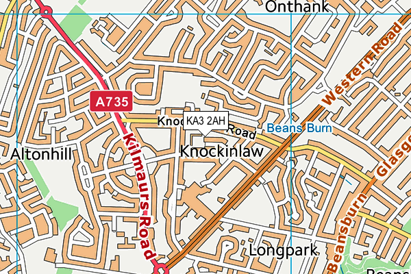 KA3 2AH map - OS VectorMap District (Ordnance Survey)