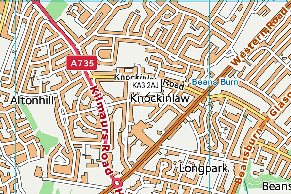 KA3 2AJ map - OS VectorMap District (Ordnance Survey)
