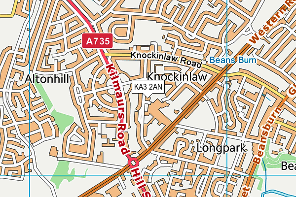 KA3 2AN map - OS VectorMap District (Ordnance Survey)