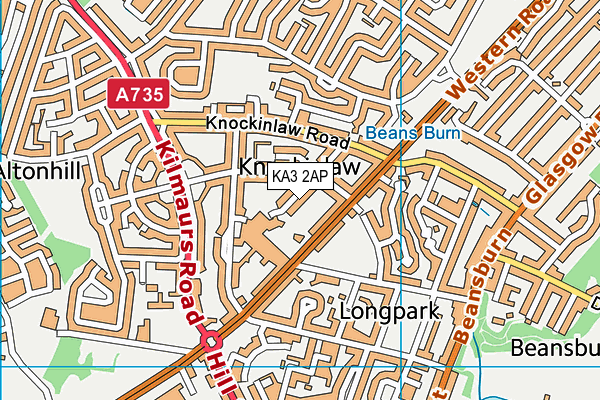 KA3 2AP map - OS VectorMap District (Ordnance Survey)