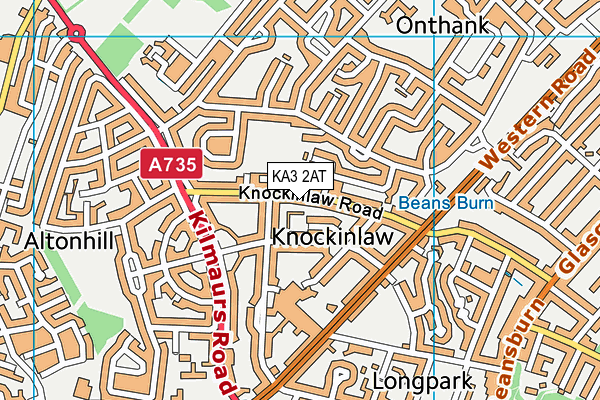 KA3 2AT map - OS VectorMap District (Ordnance Survey)