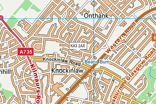 KA3 2AX map - OS VectorMap District (Ordnance Survey)