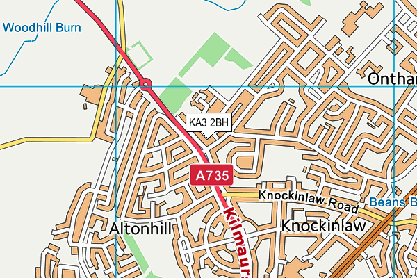 KA3 2BH map - OS VectorMap District (Ordnance Survey)