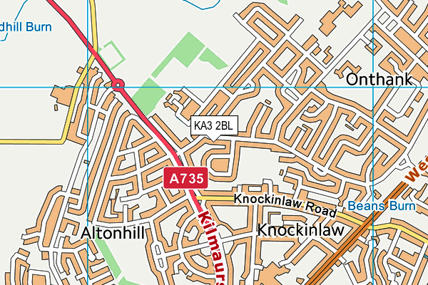 KA3 2BL map - OS VectorMap District (Ordnance Survey)