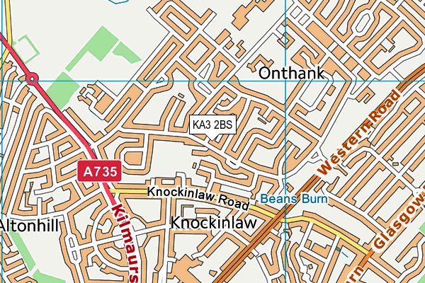 KA3 2BS map - OS VectorMap District (Ordnance Survey)