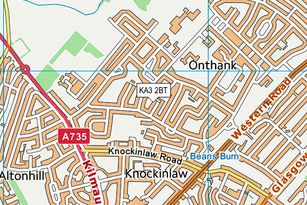 KA3 2BT map - OS VectorMap District (Ordnance Survey)