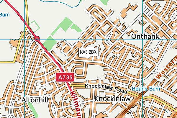 KA3 2BX map - OS VectorMap District (Ordnance Survey)