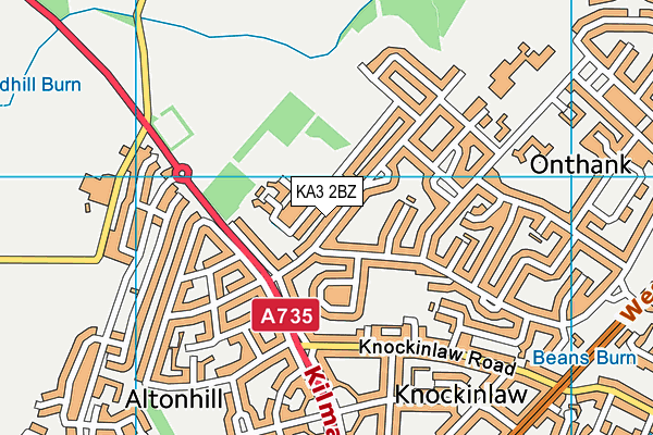 KA3 2BZ map - OS VectorMap District (Ordnance Survey)