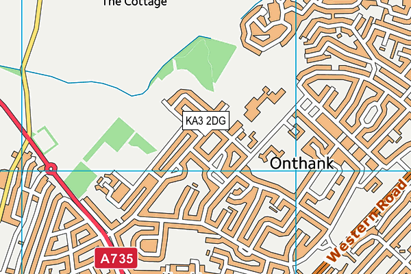 KA3 2DG map - OS VectorMap District (Ordnance Survey)