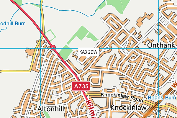 KA3 2DW map - OS VectorMap District (Ordnance Survey)