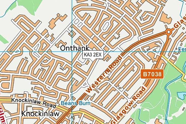 KA3 2EX map - OS VectorMap District (Ordnance Survey)