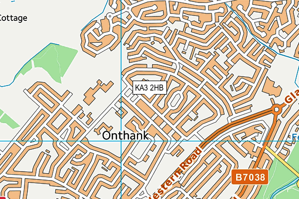 KA3 2HB map - OS VectorMap District (Ordnance Survey)