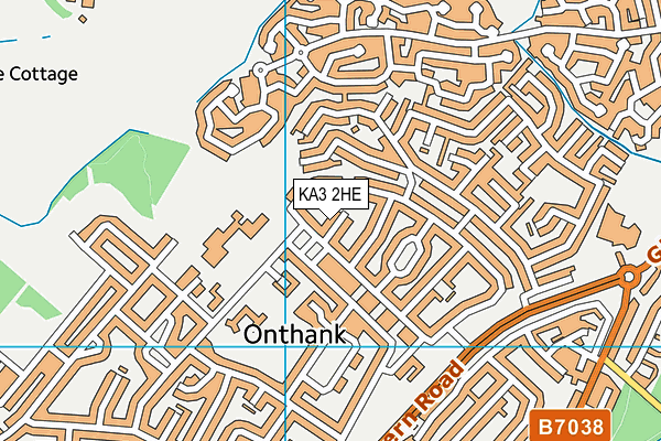 KA3 2HE map - OS VectorMap District (Ordnance Survey)