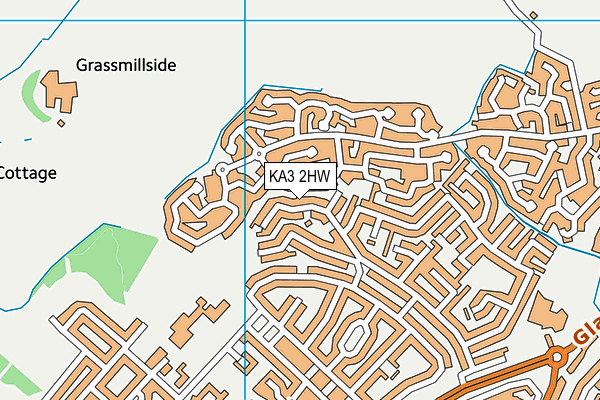 KA3 2HW map - OS VectorMap District (Ordnance Survey)