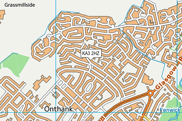KA3 2HZ map - OS VectorMap District (Ordnance Survey)