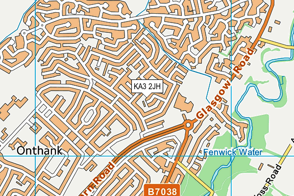 KA3 2JH map - OS VectorMap District (Ordnance Survey)