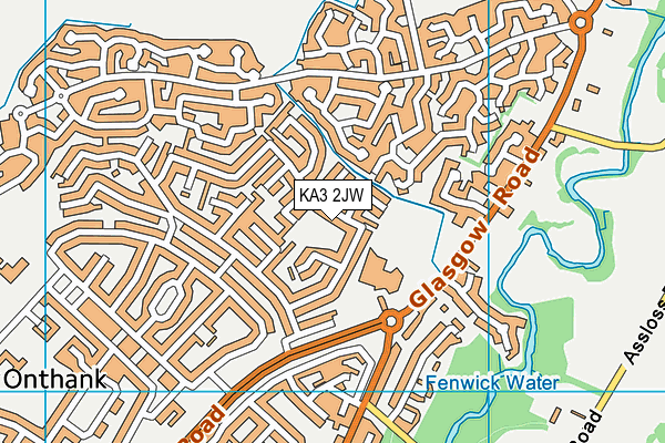 KA3 2JW map - OS VectorMap District (Ordnance Survey)
