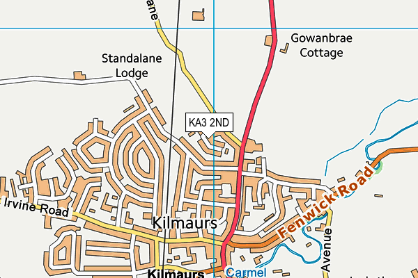 KA3 2ND map - OS VectorMap District (Ordnance Survey)