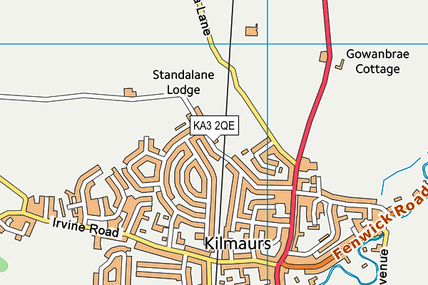 KA3 2QE map - OS VectorMap District (Ordnance Survey)