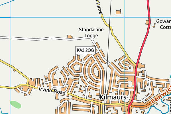 KA3 2QG map - OS VectorMap District (Ordnance Survey)