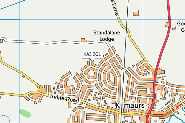 KA3 2QL map - OS VectorMap District (Ordnance Survey)