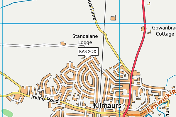 KA3 2QX map - OS VectorMap District (Ordnance Survey)