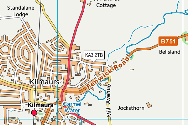 KA3 2TB map - OS VectorMap District (Ordnance Survey)