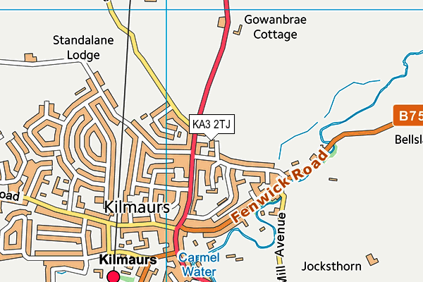 KA3 2TJ map - OS VectorMap District (Ordnance Survey)