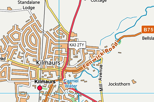 KA3 2TY map - OS VectorMap District (Ordnance Survey)