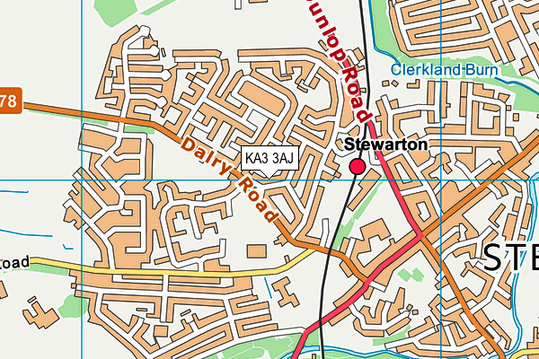 KA3 3AJ map - OS VectorMap District (Ordnance Survey)