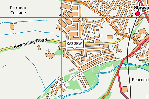 KA3 3BW map - OS VectorMap District (Ordnance Survey)