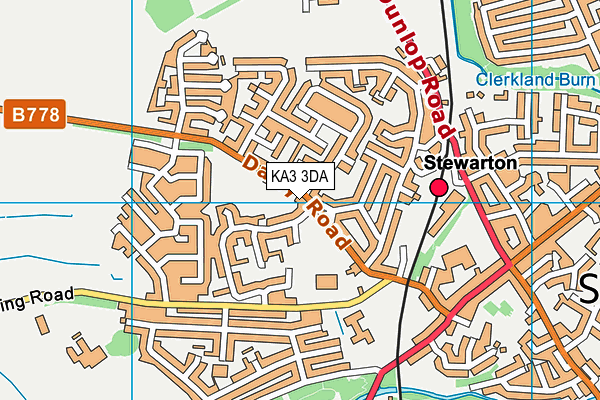 KA3 3DA map - OS VectorMap District (Ordnance Survey)