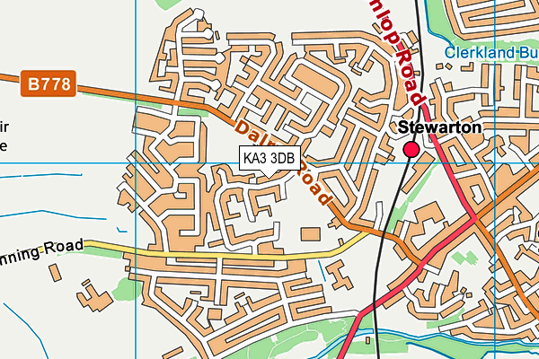 KA3 3DB map - OS VectorMap District (Ordnance Survey)