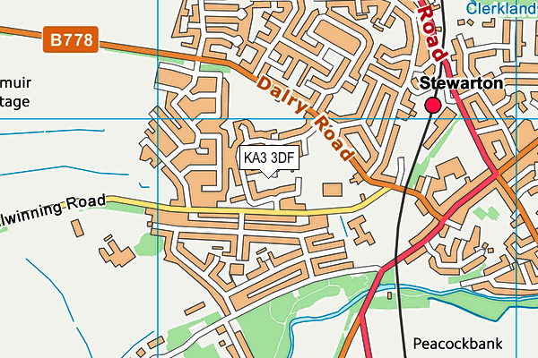 KA3 3DF map - OS VectorMap District (Ordnance Survey)