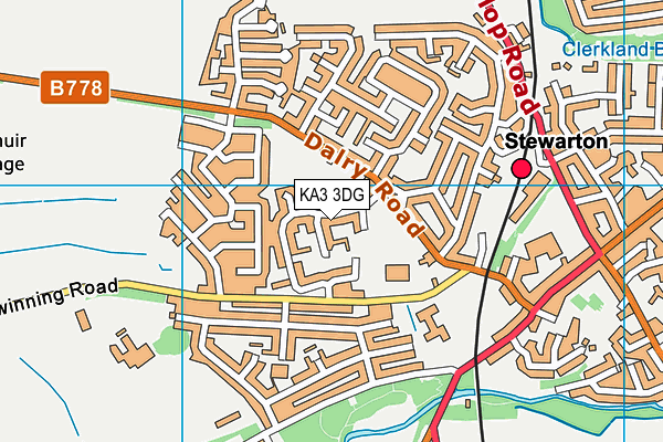 KA3 3DG map - OS VectorMap District (Ordnance Survey)