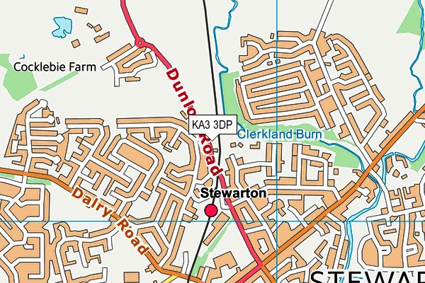 KA3 3DP map - OS VectorMap District (Ordnance Survey)