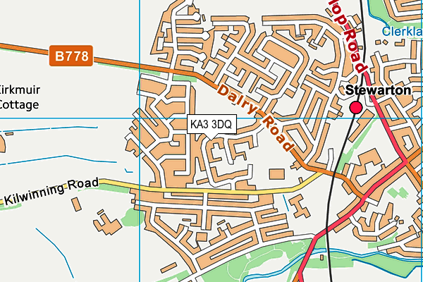 KA3 3DQ map - OS VectorMap District (Ordnance Survey)