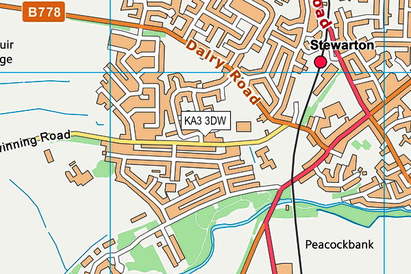 KA3 3DW map - OS VectorMap District (Ordnance Survey)