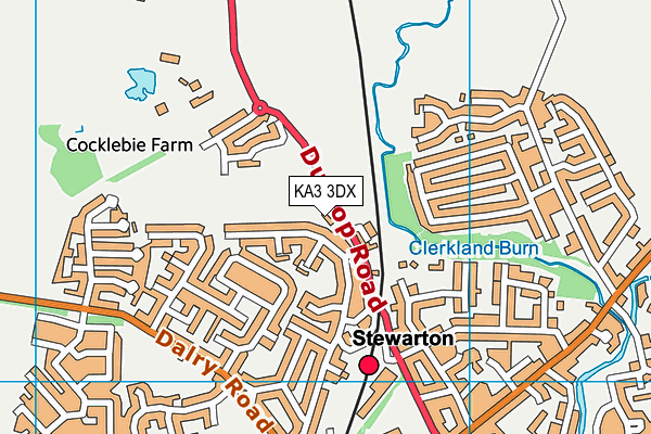 KA3 3DX map - OS VectorMap District (Ordnance Survey)