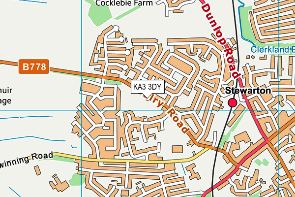 KA3 3DY map - OS VectorMap District (Ordnance Survey)