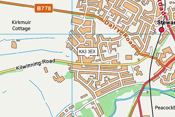 KA3 3EX map - OS VectorMap District (Ordnance Survey)