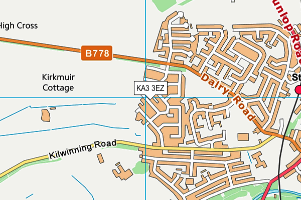 KA3 3EZ map - OS VectorMap District (Ordnance Survey)