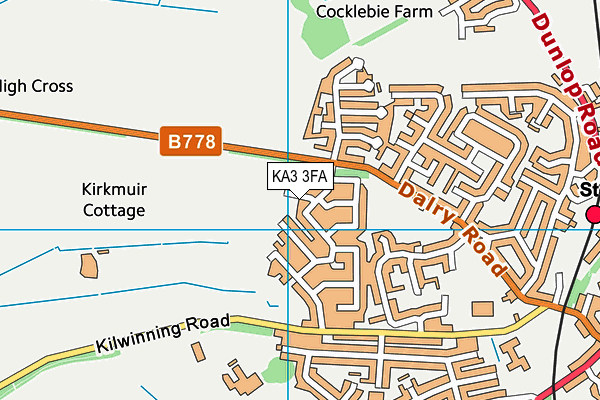 KA3 3FA map - OS VectorMap District (Ordnance Survey)