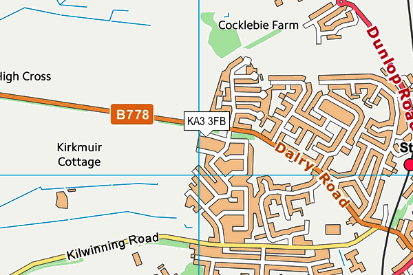 KA3 3FB map - OS VectorMap District (Ordnance Survey)