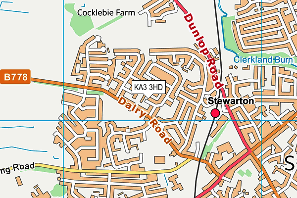 KA3 3HD map - OS VectorMap District (Ordnance Survey)