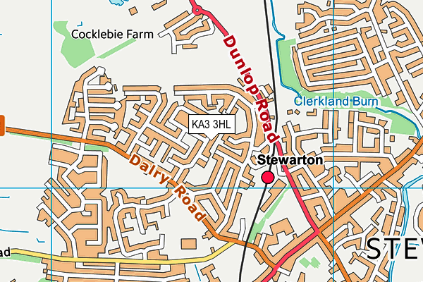 KA3 3HL map - OS VectorMap District (Ordnance Survey)
