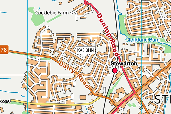 KA3 3HN map - OS VectorMap District (Ordnance Survey)