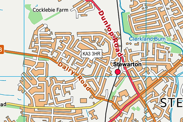 KA3 3HR map - OS VectorMap District (Ordnance Survey)