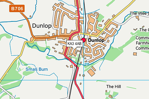 KA3 4AB map - OS VectorMap District (Ordnance Survey)